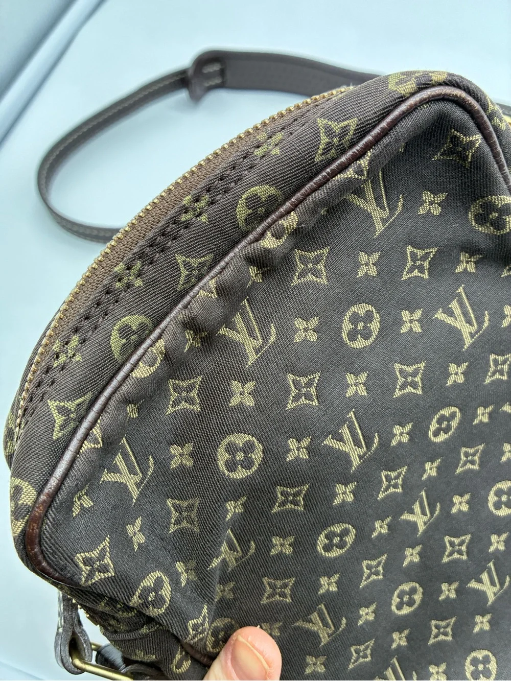 Louis Vuitton Monogram  mini Lin danube Crossbody Bag with COA